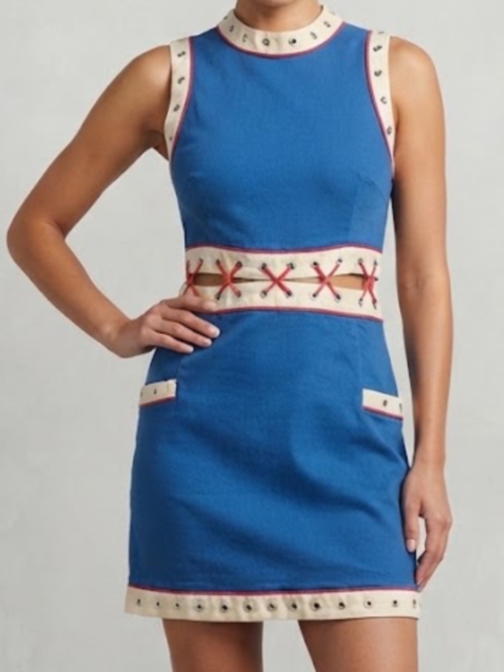 Merry Mediterranea made in Italy for Bloomingdale’s 1960’s 1970’s cotton dress